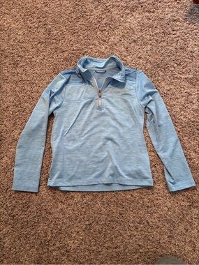 Vineyard Vines “The Shep Shirt” Light Blue Quarter-Zip S (8-10)